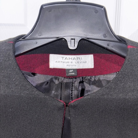 TAHARI Color Block Stripe Blazer SZ 0P​ - Picture 7 of 8